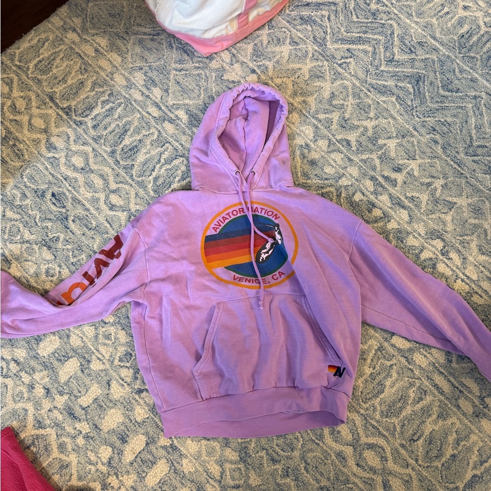 Lavender Graphic Hoodie